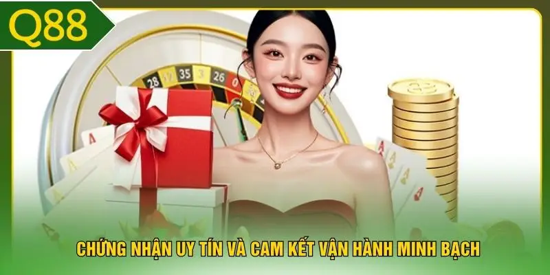 Chứng nhận uy tín và cam kết vận hành minh bạch